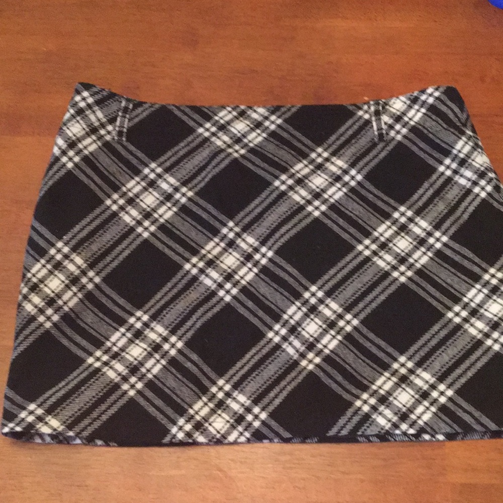 Plaid mini skirt